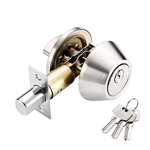 Home Tür Single Zylinder Sicherheit Lock/Riegel, Messing + Edelstahl, re-key die Tür zu schließen von Qrity