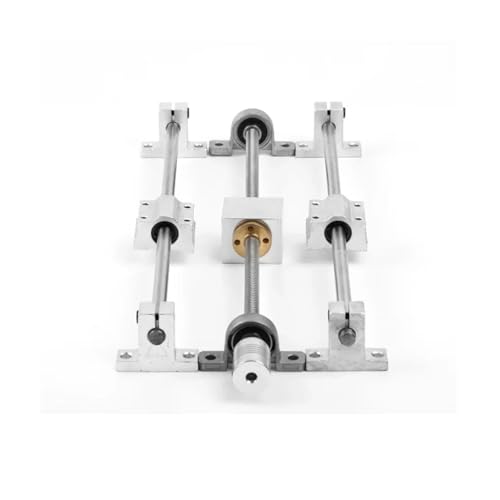 1 Satz T8-Gewindespindel, Länge 250 mm, Führungsschiene, optische Achse, Linearführungswelle + SCS8UU-Linearlagersitz + SK8 3D-Druckerteile(Lead 14mm Set) von QRNHPJLJK