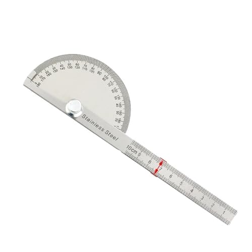 180-Grad-Winkelmesser Metallmessgerät Winkelmesser Edelstahl-Winkelmesser(Protractor Type A) von QRNHPJLJK