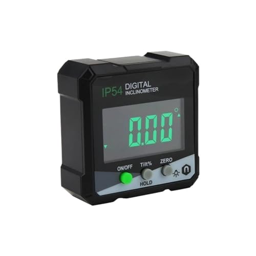 Digitaler Neigungsmesser, elektronischer 360-Grad-Winkelmesser mit eingebautem Magnet(Inclinometer IP54 G) von QRNHPJLJK