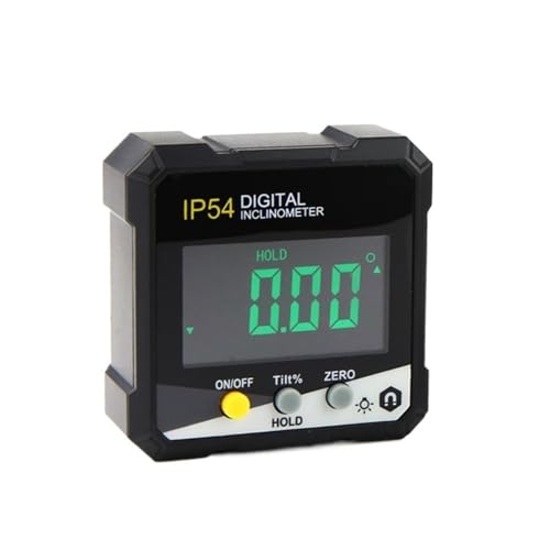 Digitaler Neigungsmesser, elektronischer 360-Grad-Winkelmesser mit eingebautem Magnet(Inclinometer IP54 Y) von QRNHPJLJK