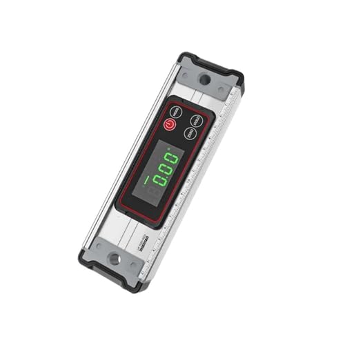 Digitaler Winkelmesser Winkelmessgerät Neigung 0-90° Elektronische Wasserwaage 20-50 mm mit LED-Anzeige(200mm) von QRNHPJLJK