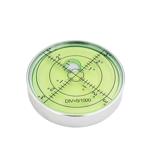 Dosenlibelle mit einem Blasendurchmesser von 60 mm und einer Höhe von 10 mm for Nivellieren von Oberflächen(Light green in silvery) von QRNHPJLJK