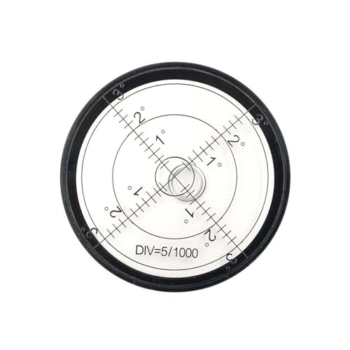 Dosenlibelle mit einem Blasendurchmesser von 60 mm und einer Höhe von 10 mm for Nivellieren von Oberflächen(WHITE in black) von QRNHPJLJK