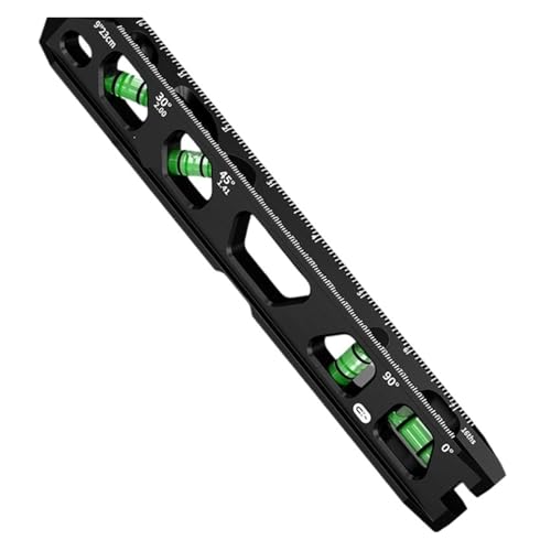 Dual skala kalibrierung werkzeug 4 blase flaschen V-nut basis Solide aluminium legierung ebene P9YB(P9YB1SA204086-BK-9IN) von QRNHPJLJK