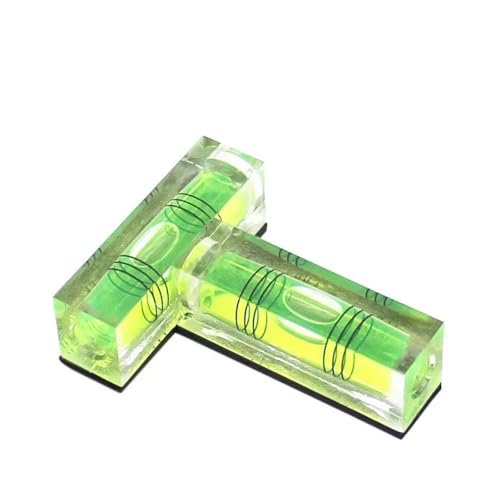 Kunststoff T-förmige Wasserwaage Acryl Lineal Messgerät Blase(Three lines) von QRNHPJLJK