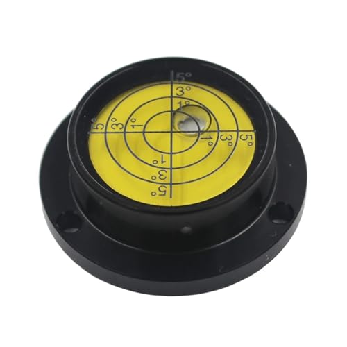 Mehrfarbige Wasserwaage aus Metall mit Nivellierperlen auf Basisflansch(Gold in Black) von QRNHPJLJK