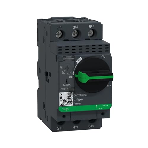 QRNHPJLJK GV2-PM32C Magnetischer Leistungsschalter GV2PM32C 24-32A 3P Knopftyp von QRNHPJLJK