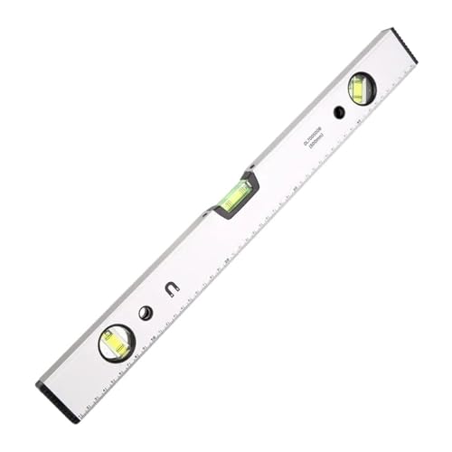 Stoßfeste Aluminium-Wasserwaage mit 3 Libellen, gute Sichtbarkeit(500mm) von QRNHPJLJK