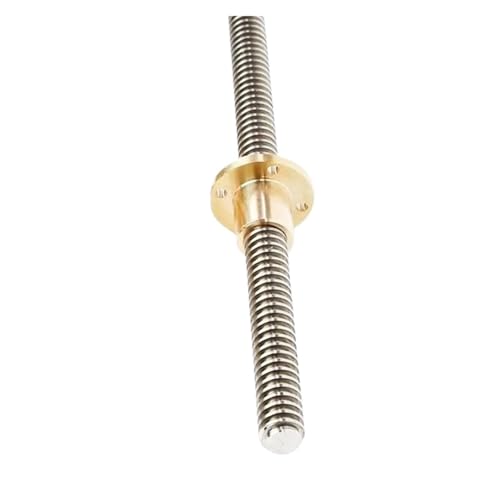 T12 Leitspindel Edelstahl Trapezgewinde Messingmutter Steigung 2mm Steigung 8mm(1000mm) von QRNHPJLJK
