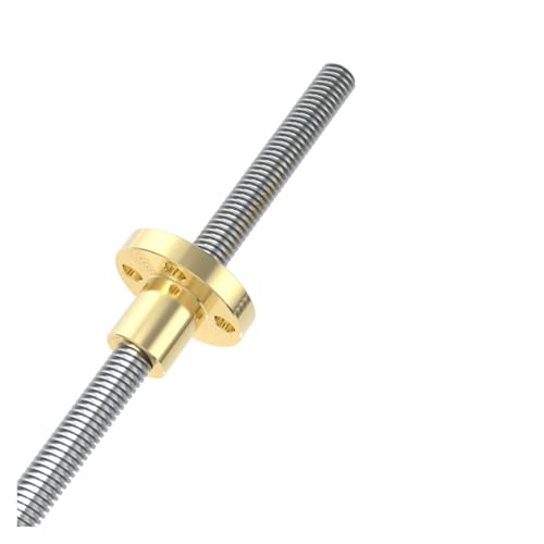 T6 Gewinde 6mm Trapezgewindespindel mit Messingmutter 2mm Länge 100mm150mm200mm250mm(150mm) von QRNHPJLJK