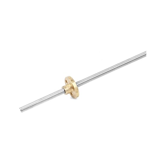 T6 Gewindespindel 304 Edelstahl Durchmesser 6mm Steigung 1mm Länge 450mm mit Kupfermutter(Picth 1mm lead 1mm) von QRNHPJLJK