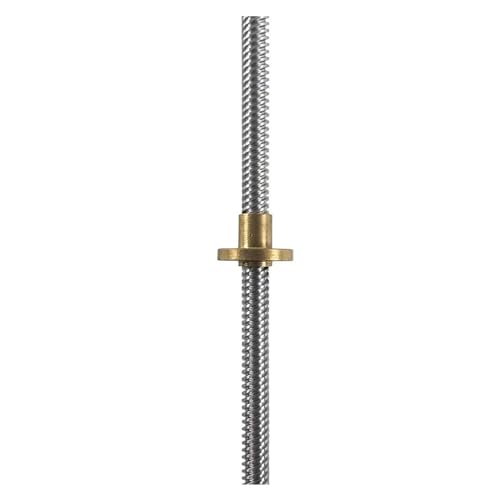 T6 Leitspindel Edelstahl Trapezgewinde Messingmutter Steigung 1mm Steigung 1mm(400mm) von QRNHPJLJK