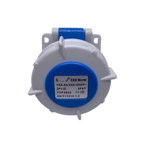 TYP3602 Industriestecker Verdeckte Schrägsteckdose 16A 3-adrig IP67 von QRNHPJLJK