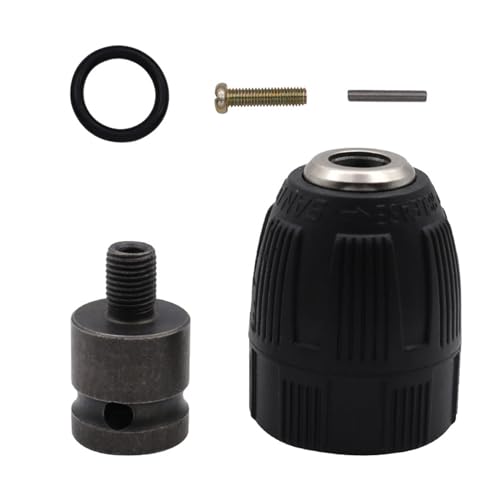 0,8–10 mm Schnellspannbohrfutter-Konverter, 3/8-24UNF Gewindebohrer-Adapter, Vierkant-Stecknuss-Adapter für ImpactDriver, vielseitig einsetzbar von QRONCES