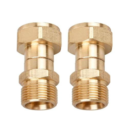 2 Stück M22 14 Mm Hochdruckreiniger Drehgelenk Anschluss Hochdruckreiniger Drehgelenk Adapter Hochdruckreiniger Drehverschraubung Hochdruckreiniger Drehverschraubung von QRONCES