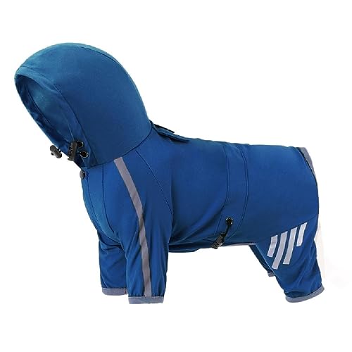 Hundejacken Regenmäntel Haustier Regenmantel Wanderkleidung FourSeason Outdoor Wasserdichter Regenmantel Für Kleine Und Mittelgroße Welpen Wasserdichter Hundemantel Hunde Regenanzug Mit von QRONCES