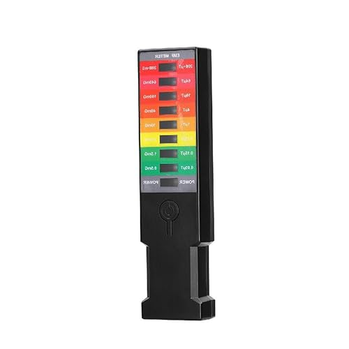 QRONCES Tragbares elektromagnetisches Feld-EMF-Gauß-Messgerät, Jagddetektor, tragbarer EMF-Magnetfeld-Detektor, 8 LED-Gauss und Mittelfrequenz-Strahlungsintensitäts-Messgerät, von QRONCES