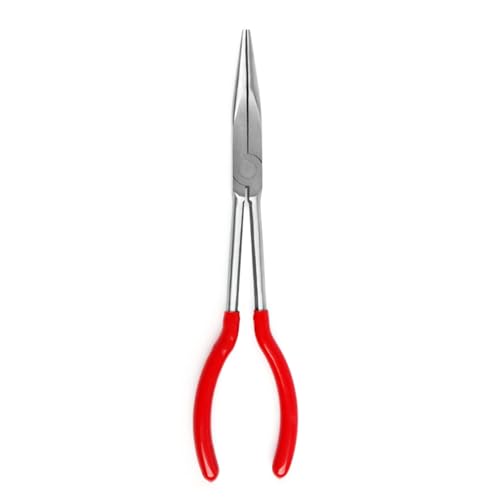 Spitzzange Edelstahl Lange Reichweite Gerade Zange 25°/45°/90° Gebogene Spitzzange O-förmige Kreiszange Kohlenstoffstahl Zange von QRONCES