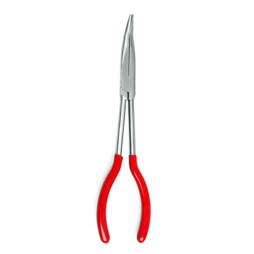 Spitzzange Edelstahl Lange Reichweite Gerade Zange 25°/45°/90° Gebogene Spitzzange O-förmige Kreiszange Kohlenstoffstahl Zange von QRONCES