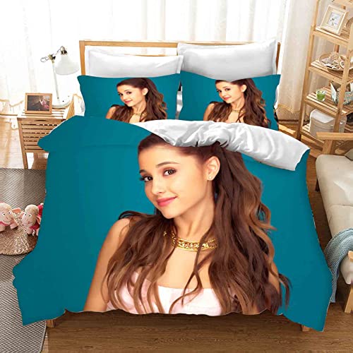 QROXY Ariana Bettbezug Bettwäsche Set,100% Mikrofaser, Bettwäsche-Set Mikrofaser Weiche Mit Reißverschluss Bettbezug Und Kissenbezüge Für Teens Adult (10,Single 135×200CM) von QROXY