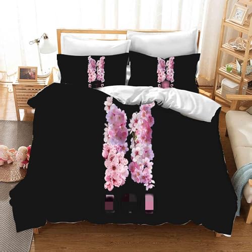 QROXY BTS Bangtan Boys Bettwäsche-Sets Mit Kissenbezügen,3D Bettwäsche 100% Mikrofaser,Dick Und Weich,Geeignet Für Jungen Und Mädchen (8,Single 135×200CM) von QROXY