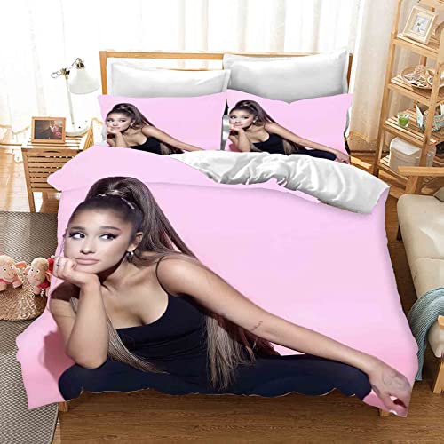 QROXY Bettbezug Bettwäsche Set,100% Mikrofaser, Bettwäsche-Set Mikrofaser Weiche Mit Reißverschluss Bettbezug Und Kissenbezüge Für Teens Adult (3,Single 135×200CM) von QROXY