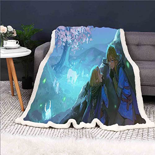 QROXY Zelda Decke,fleecedecken, Kuscheldecke Dünne Decken Für Sofa,ultraweich Und Warm - Mikrofaser 3D-Druck,für Erwachsene Und Kinder (20,150x200cm) von QROXY