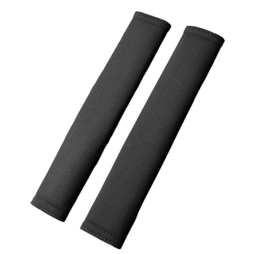 QRSWEWPA Premium Wildleder Autogurtpolster,12,2 Zoll Groß - Weich & Atmungsaktiv für Komplettschutz | Auto Innenzubehör,2pcs-Grey von QRSWEWPA