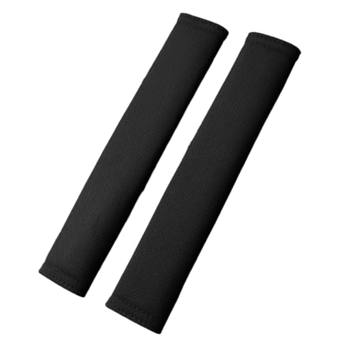 QRSWEWPA Premium Wildleder Autogurtpolster,12,2 Zoll Groß - Weich & Atmungsaktiv für Komplettschutz | Auto Innenzubehör,4pcs-Black von QRSWEWPA
