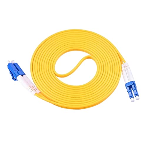QSBVSO 10 Stück LC-LC Glasfaser-Patchkabel SM 1M 2M 3M 5M 7M 10M Duplex-Kabel LC/UPC Glasfaser-Jumper 2,0 mm 3,0 mm DX(2mtr) von QSBVSO