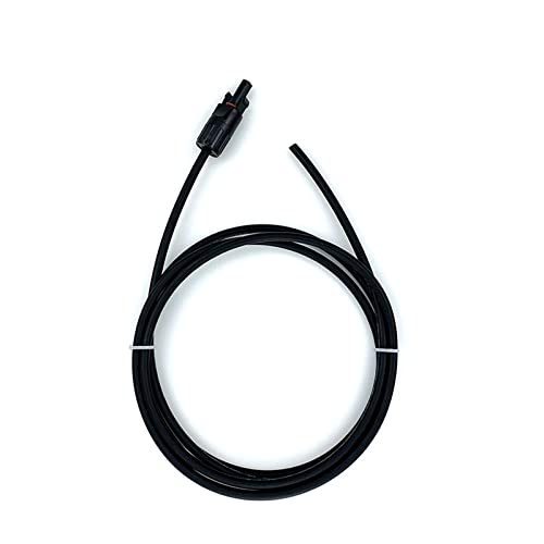 QSBVSO 1M 2M 3M 5M 8M 10M 15M 20M Weiblicher und männlicher Einzelkopf-Solar-Verlängerungsdraht Kabel PV-Draht 6/4/2,5 mm2 Solar-PV-Kabel(Black,5M_14AWG 2.5MM) von QSBVSO