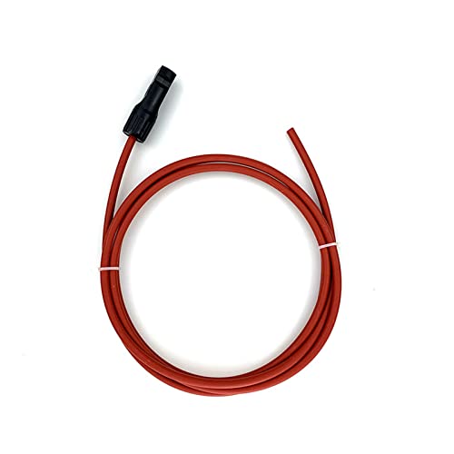 QSBVSO 1M 2M 3M 5M 8M 10M 15M 20M Weiblicher und männlicher Einzelkopf-Solar-Verlängerungsdraht Kabel PV-Draht 6/4/2,5 mm2 Solar-PV-Kabel(Red,10M_12AWG 4MM) von QSBVSO