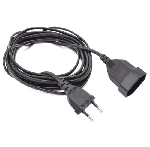 QSBVSO 2-poliges Netzkabel Stecker auf Buchse Verlängerungskabel for PC-Computer 0,5 m / 1 m / 2 m / 3 m / 4 m / 5 m(50CM) von QSBVSO