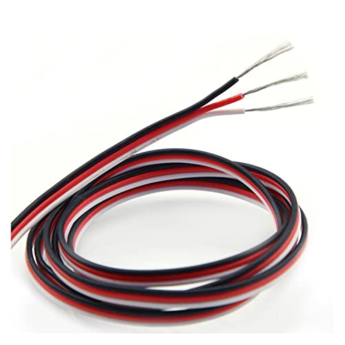 QSBVSO 5 Meter 26AWG/22AWG JR Servolenkungsgetriebe-Verlängerungskabel-Drahtkabel verlängerte Verkabelung for RC-DIY-Zubehör(Orange) von QSBVSO