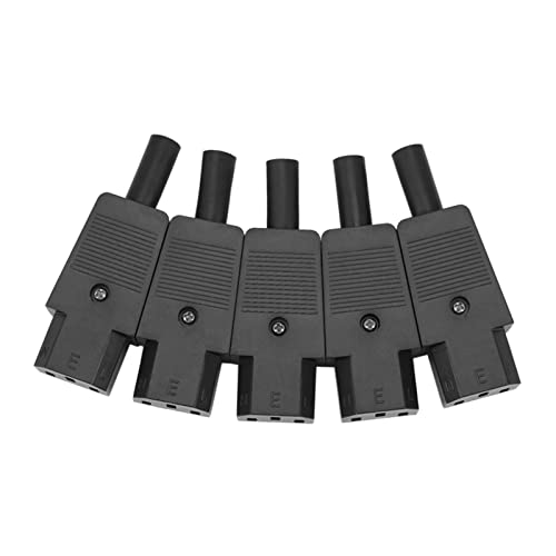 QSBVSO 5 STÜCKE IEC 320 C13 Buchse Adapter 3-polige Buchse Netzkabel Wiederverdrahtbarer Stecker QSBVSO 5 STÜCKE IEC 320 C13 Buchse Adapter 3-polige Buchse Netzkabel Wiederverdrahtbarer Stecker von QSBVSO