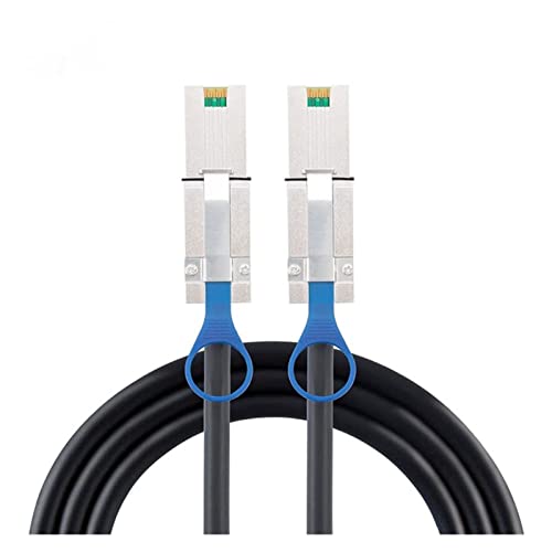 QSBVSO External M~NI SAS 26P SFF-8088 an SFF-8088 Datenkabel-M~NI. SAS SFF-8088 Männlich bis 8088 männliches Kabel 2 6P bis 26P. Festplattenkabel(2m) von QSBVSO