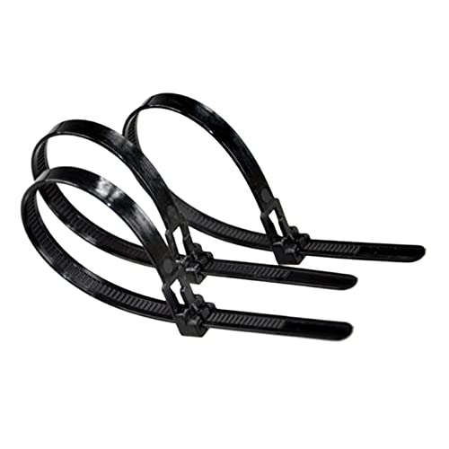 QSBVSO Lösbarer Kabelbinder Wiederverwendbarer Kunststoff-Nylon-Kabelbinder Compatible with Entriegeln(100pcs 8x300mm,18) von QSBVSO