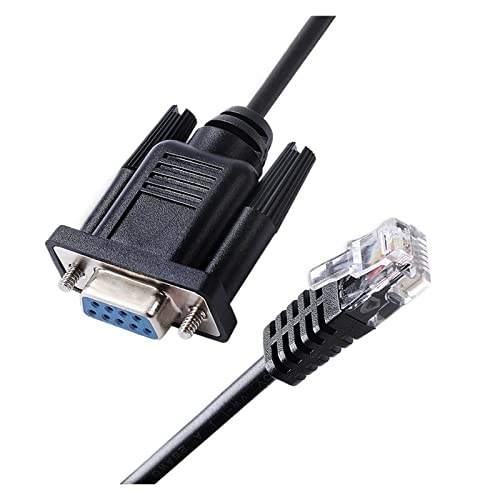 QSBVSO RS232 DB9 Buchse auf RJ12 RJ11 6P6C 6P4C Handsteuerungsanschlusskabel(1.8M) von QSBVSO