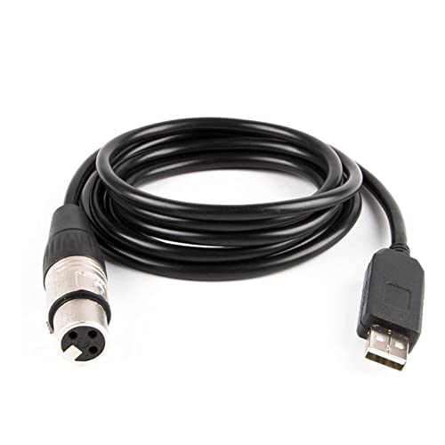 QSBVSO USB-Controller-Kabel Schnittstellenadapter Bühnenbeleuchtung Discolicht DJ 512 USB-Partylichter Strahl Freestylerkabel(10ft) von QSBVSO