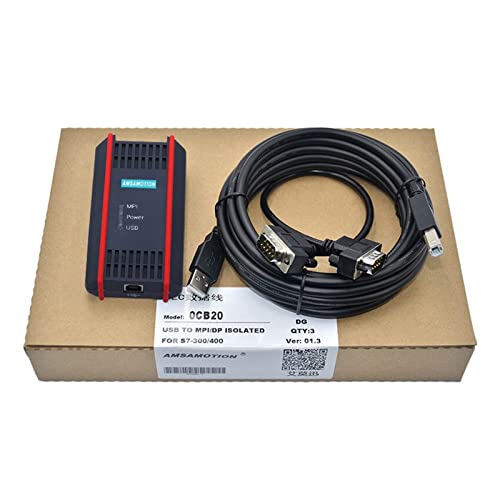 QSBVSO USB-Programmierkabel PC-Adapter for S7-200/300/400 SPS RS485 Profibus MPI PPI-Kommunikation Ersetzen Sie 6ES7972-0CB20-0XA0(Magnetic Isolated) von QSBVSO