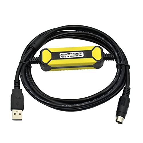 QSBVSO USB-SC09-FX Programmierkabel for SPS, kompatibel mit FX-USB-AW FX2N/FX1N/FX0N/FX0S/FX1S/FX3U von QSBVSO