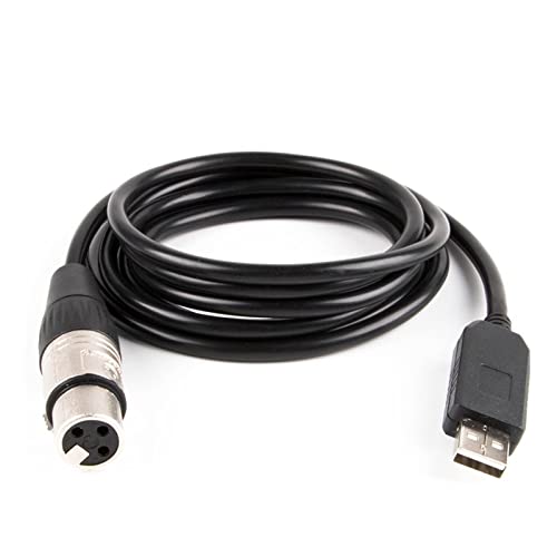 QSBVSO USB-Schnittstellenadapter L DMX512 Studio PC Computer Bühnenbeleuchtungs-Controller Dimmer Kompatibel mit L Master Slave-Effekt L Flachbildschirm(6ft,CN) von QSBVSO
