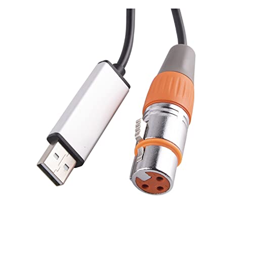 RS485 DMX512 PC USB Bis 3Pin X-l-r Serienwandler -Adapter -Leuchtkabel Leuchtung(1.0m) von QSBVSO