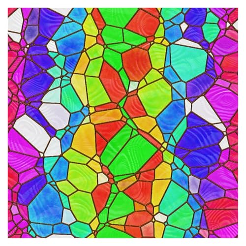 Bemalte Kunstglasfolie, personalisierte Trennwand, Badezimmertür, transparenter elektrostatischer Fensteraufkleber(CH-72,50x200cm) von QSCTYG