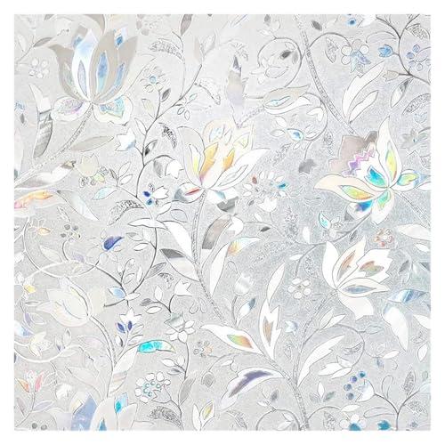 Fenster-Sichtschutzfolie, Fenster-Vinyl, Buntglas-Fensteraufkleber, statisch haftender Fensteraufkleber(WP1055,55x200cm) von QSCTYG