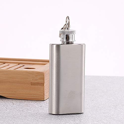 QSCTYG Flachmänner Heißer Flask Trustworthy 1pc 10 8 6 4 2 1 Unze-Edelstahl-Hüfte-Flasche Likör Whiskey Alkohol Cap Funnel Trinkgefäße Bottle Taschenflasche (Color : 2oz (58ml)) von QSCTYG