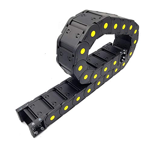 QSCTYG kabelschleppkette Gestell 20x38mm 1 Meter 40"Kunststoff-Drag-Kettenketten-Kabelkabel für CNC-Router-Werkzeugmaschinen-Übertragung (Bending Radius : R100, Inner Size : 20x38 mm) von QSCTYG