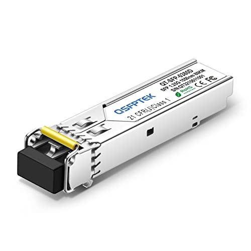 QSFPTEK SFP Gigabit 1000Base-ZX LC Modul 1550 nm, 80 km Mini-GBIC Singlemode SFP Transceiver für H3C JD063B QSFPTEK SFP Gigabit 1000Base-ZX LC Modul 1550 nm, 80 km Mini-GBIC Singlemode SFP Transceiver für H3C JD063B von QSFPTEK