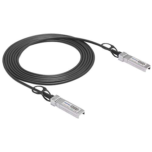 QSFPTEK 10Gb/s SFP+ Kabel 2 Meter, SFP+ Direct Attach Twinax Passiv DAC Kompatibel für Cisco SFP-H10GB-CU2M, Ubiquiti, D-Link, Netgear, Mikrotik, Open Switchs von QSFPTEK